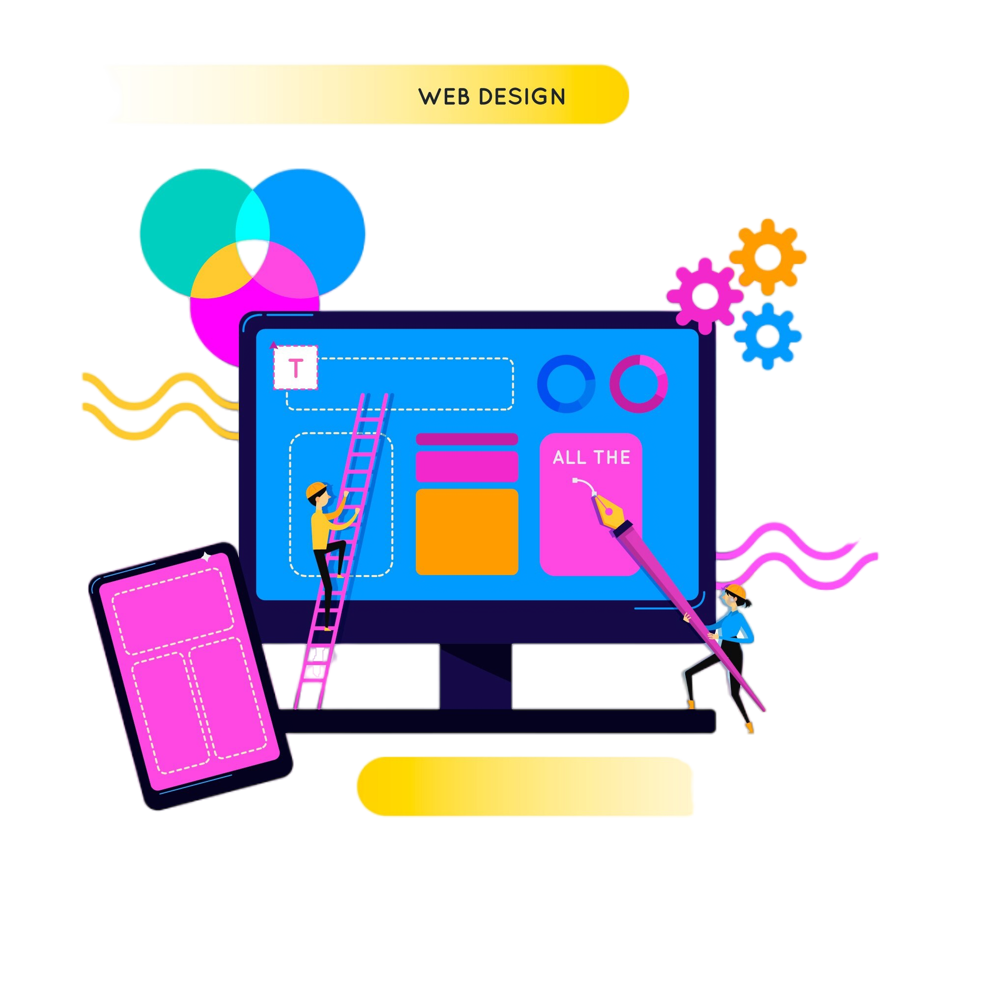 colorful-web-design-concept-with-flat-design
